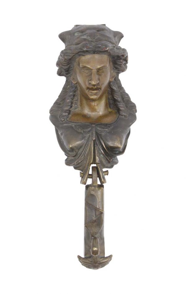 Knockers & Door Bells - Antique Figural Bronze Door Knocker