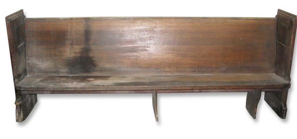 Religious Antiques - Reclaimed Pine Church Pew