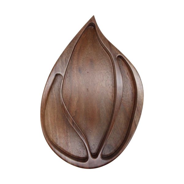 Altered Antiques - Handmade Natural Walnut Tulip Shaped Centerpiece Dish