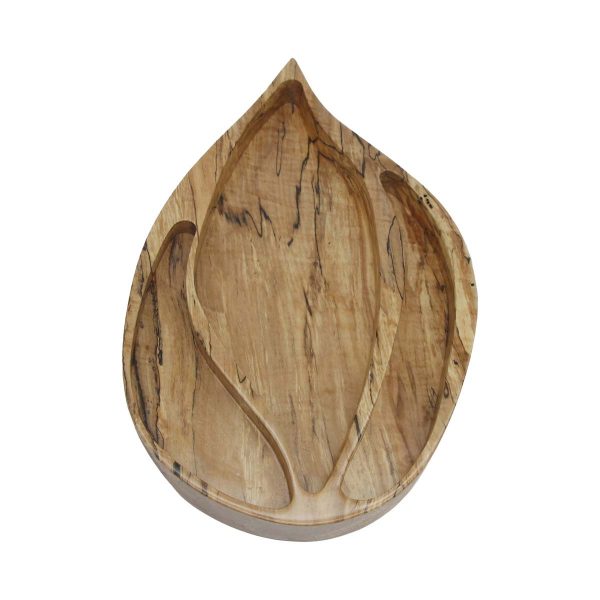 Altered Antiques - Handmade Spalted Maple Tulip Shaped Centerpiece Dish