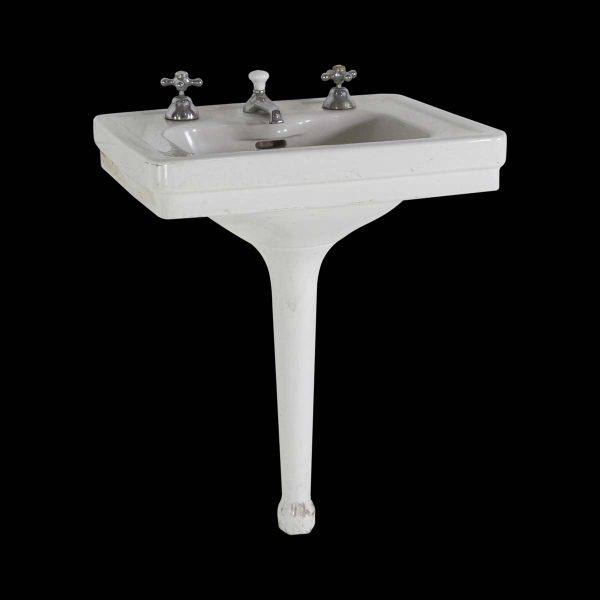 Bathroom - Antique 1920s Standard Porcelain Peg Leg Pedestal Sink