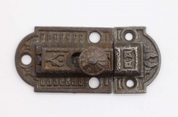 Cabinet & Furniture Latches - Aesthetic Antique Ornate Cast Iron Cabinet Latch