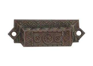 Antique 3.5 in. Cast Iron Aesthetic Bin Drawer Pull | Olde Good Things