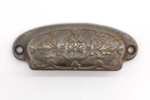 Cabinet & Furniture Pulls - Victorian Antique 3.875 in. Cast Iron Bin Pull