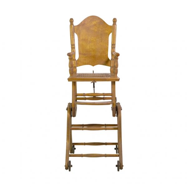 Children's Items - Vintage Convertible Children's Rocking Chair to High Chair & Stroller