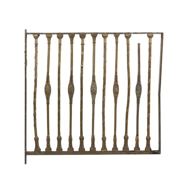 Decorative Metal - Antique French Style Brass Window Grate 23.125 x 20.5