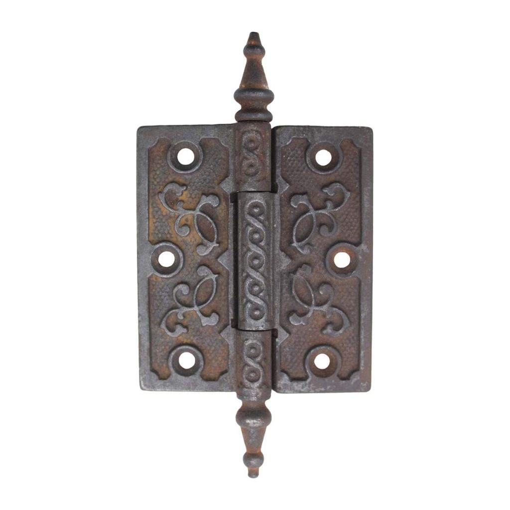 Antique Victorian 4 X 3.5 Steeple Tip Butt Door Hinge | Olde Good Things