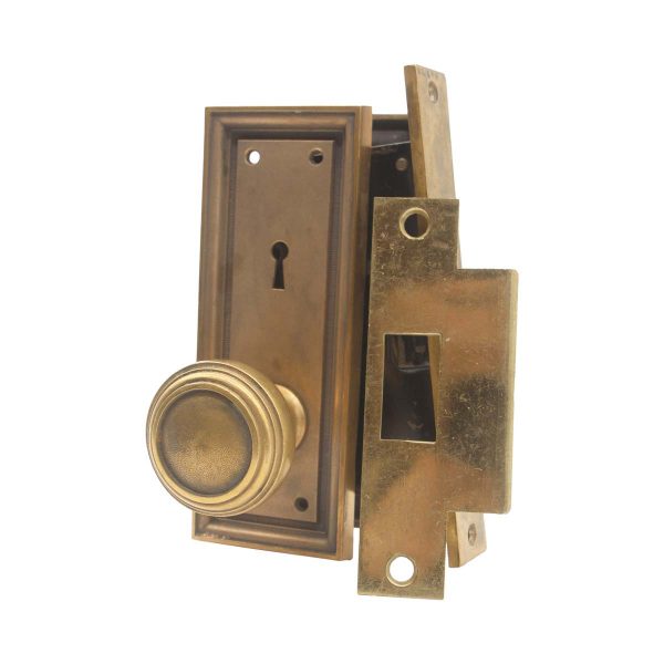 Door Knob Sets - Concentric Brass Door Knob Set with Mortise Lock