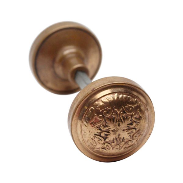 Door Knobs - Antique Brass 4 Fold Polished Montello Entry Door Knobs