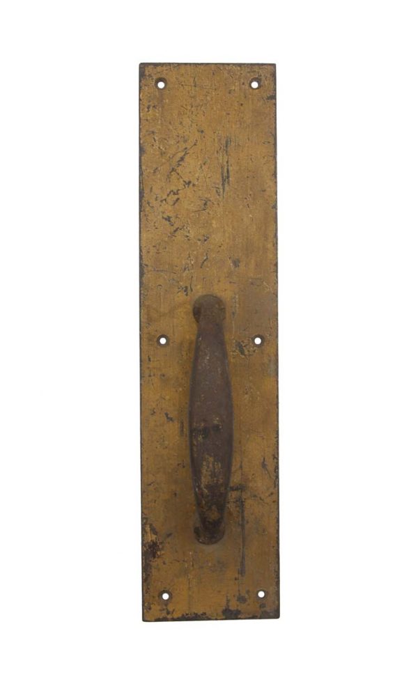 Door Pulls - Antique Classic 14 in. Iron Commercial Door Pull