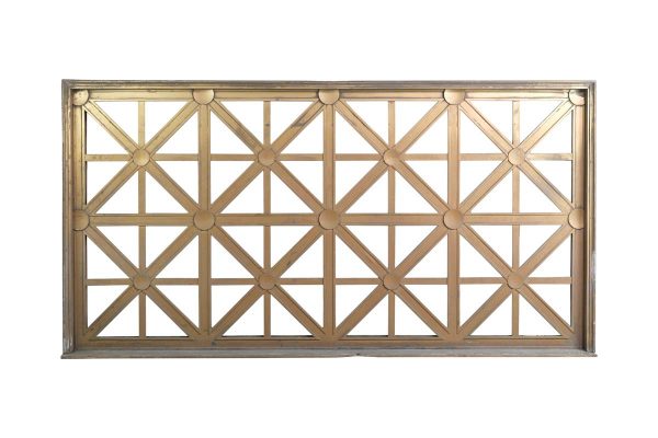 Door Transoms - Neoclassical Solid Bronze Bank Door Transom 75 x 35.5