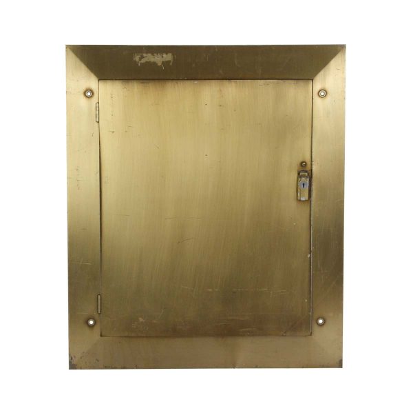 Elevator Hardware - 1960s New York City Brass Elevator Control Door