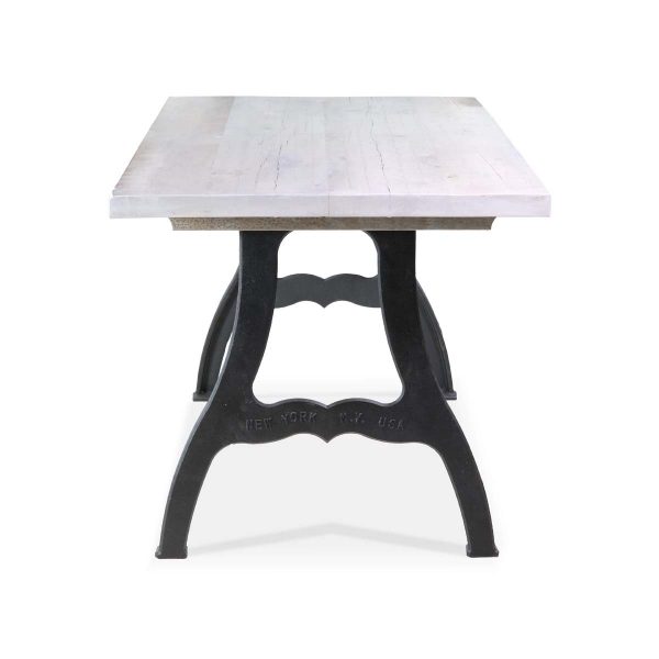 Farm Tables - Handmade 5 ft Driftwood Pine Iron New York Legs Dining Room Table