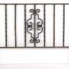 Railings & Posts - Antique Twisted Center Wrought Iron Fence Panel