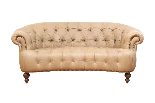 Living Room - Vintage Italian Tufted Leather Couch