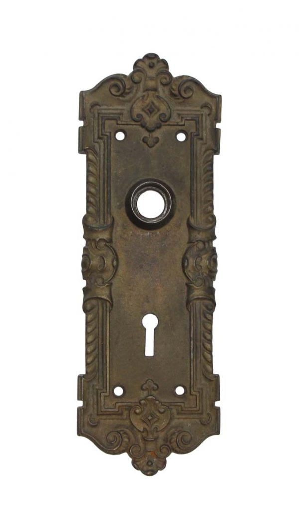Back Plates - Antique Norwalk Flanders Door Back Plate with Keyhole