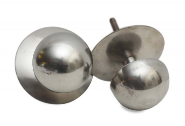 Cabinet & Furniture Knobs - Pair of Streamline Nickel Plated 3.25 in. Drawer Cabinet Knobs