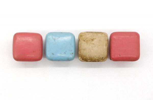 Cabinet & Furniture Knobs - Set of 1.25 in. Square Painted Cabinet Drawer Knobs