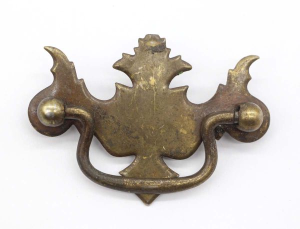 Cabinet & Furniture Pulls - Vintage Brass Plated Steel 3.125 in. Chippendale Drawer Bail Pull