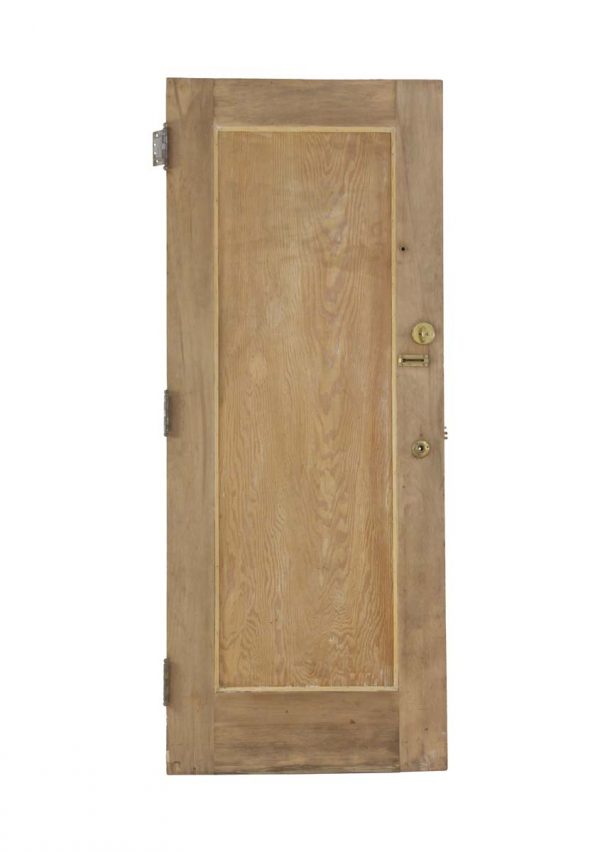 Commercial Doors - Vintage Unfinished 1 Pane Wood Apartment Door 79.75 x 32.125