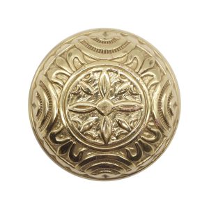 Reproduction Polished Brass Mallory Wheeler Door Knob | Olde Good Things