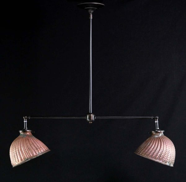 Down Lights - 1910s Copper Clad Mercury Glass Kitchen Island Pendant Light