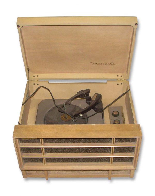 Electronics - Vintage Webcor Tan Tabletop Record Player