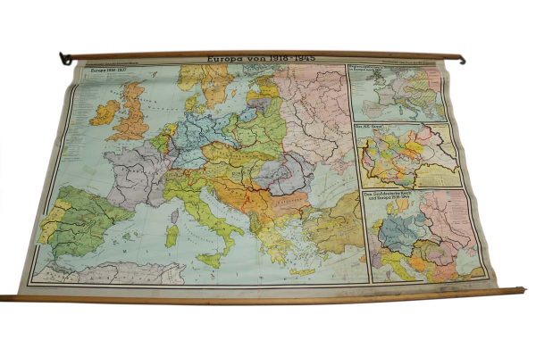 Globes & Maps - Europa Von 1918-1945 Germany Wall School Map