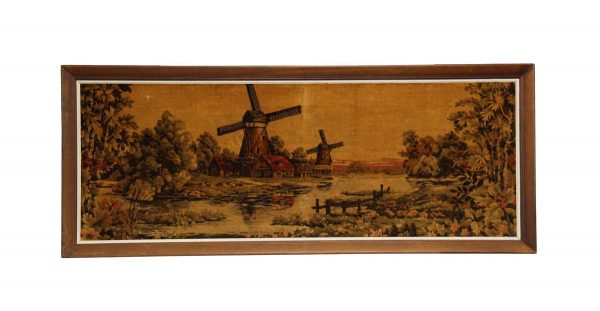 Other Wall Art  - Handmade Wood Framed Fabric Portrait of Holland