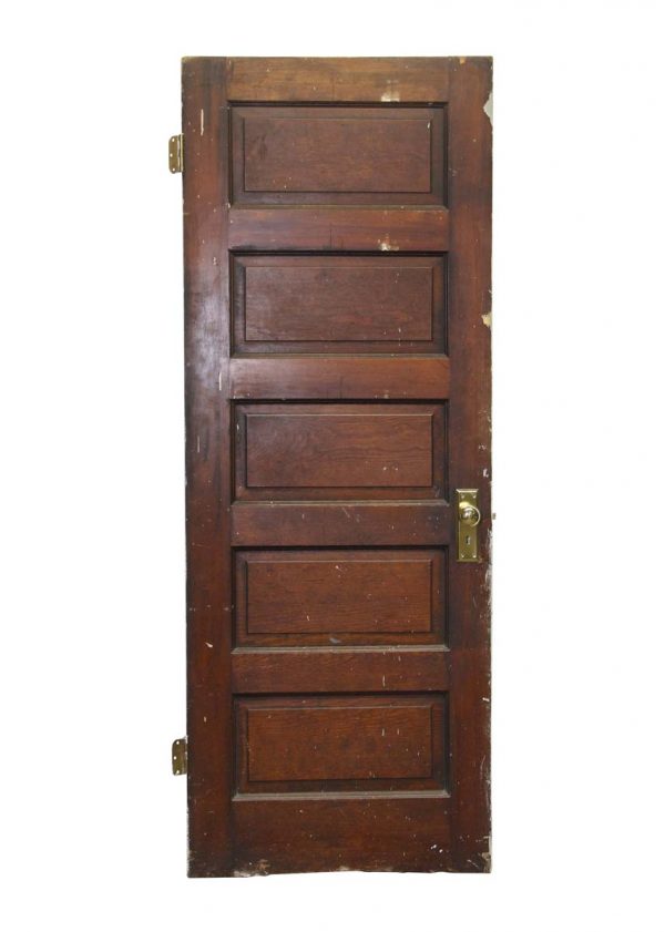 Standard Doors - Antique 5 Pane Wooden Passage Door 79 x 29.75