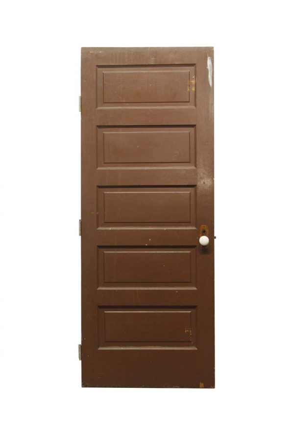 Standard Doors - Antique 5 Pane Wooden Passage Door 80 x 31.25