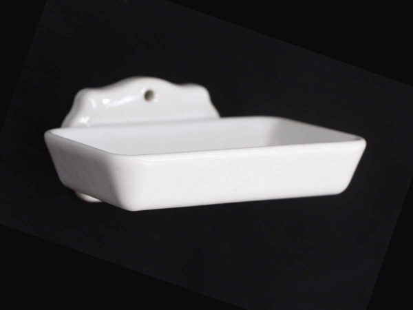 Bathroom - Reclaimed Casey Hotel Wall Mount Ceramic Soap Dish