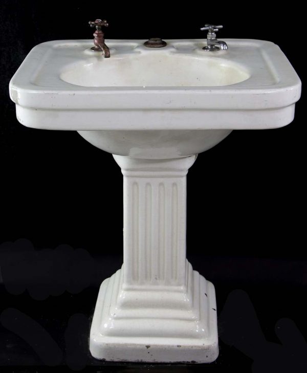 Bathroom - Reclaimed Imperial J.L Mott Iron Works Ceramic Pedestal Sink