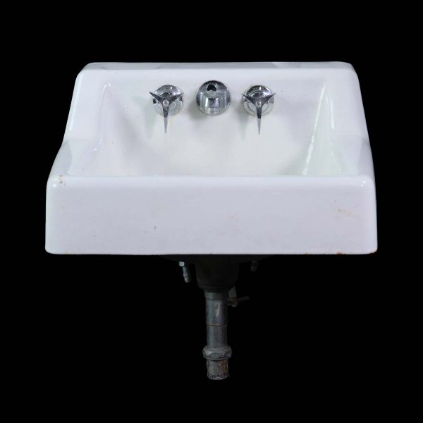 Bathroom - Reclaimed White Cast Iron Kholer 19 in. Wall Sink