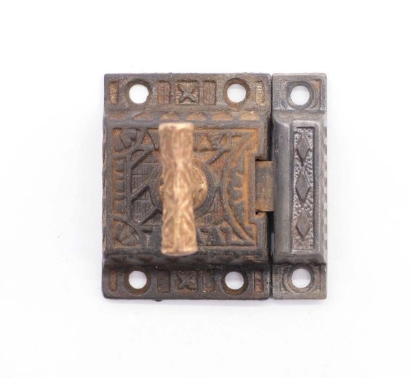 Cabinet & Furniture Latches - Cast Iron Aesthetic 2 in. Cabinet Latch with Bronze T Handle