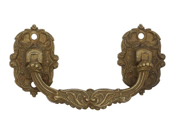 Cabinet & Furniture Pulls - Antique E. Muller Paris Brass French Bridge Drawer Pull