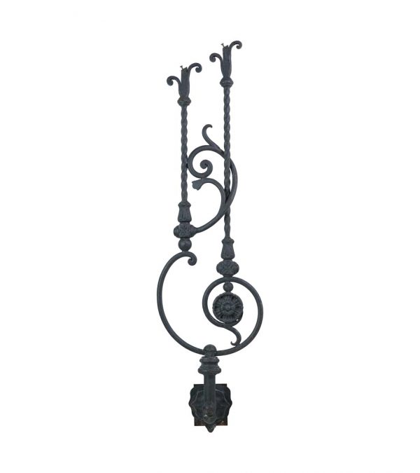 Decorative Metal - 19th Century Ornate Cast Iron 45 in. Stair Balustrade