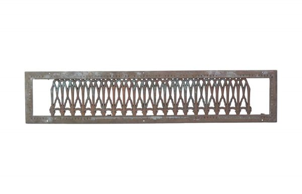 Decorative Metal - Ornate Bronze Overlapping Gothic Arches 38 in. Wall Grate
