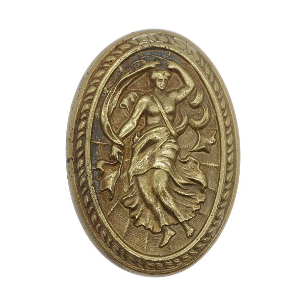 Door Knobs - Antique Russell & Erwin Oval Bronze Sapho Door Knob