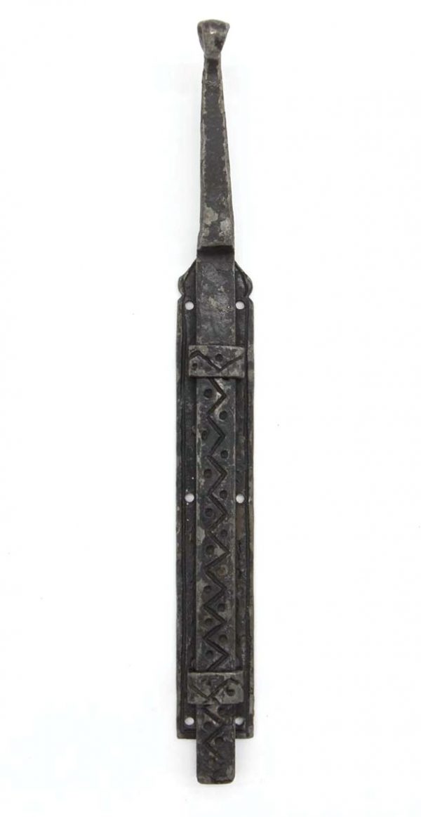 Door Locks - Antique Black Wrought Iron Surface Bolt