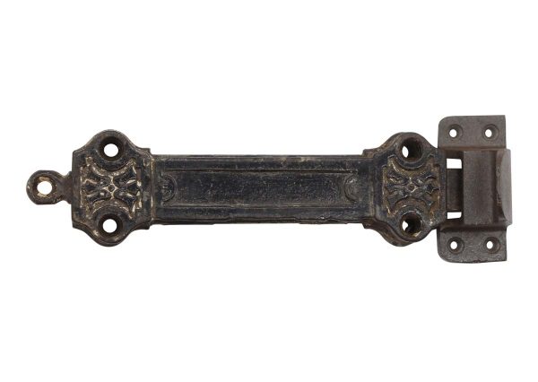 Door Locks - Antique Victorian 8 in. Cast Iron Surface Bolt