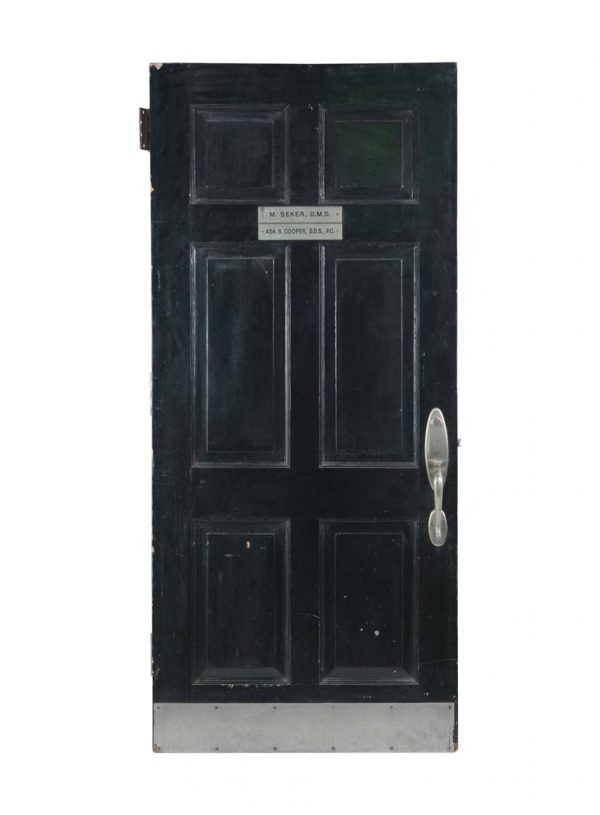 Entry Doors - Vintage 6 Pane Wood Entry Door 82.25 x 36.25