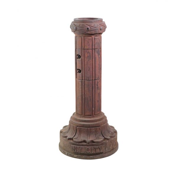 Exterior Materials - Reclaimed NYC Cast Iron Street Lamp Base