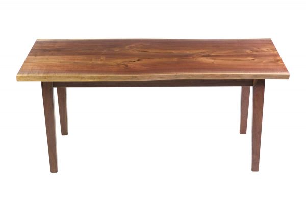 Farm Tables - Handmade 6 ft Solid Walnut Live Edge Slab Dining Table