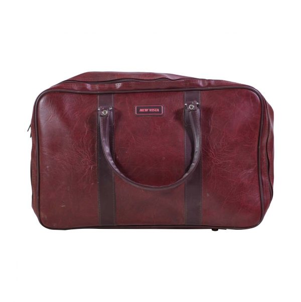 Flea Market - Maroon Leather New Vista Travel Bag