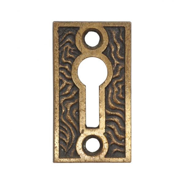 Keyhole Covers - Antique 1.625 in. Textured Bronze Keyhole Cover