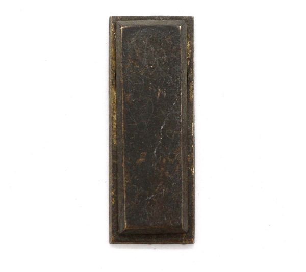 Keyhole Covers - Antique 2 in. Brass Rectangle Keyhole Cover
