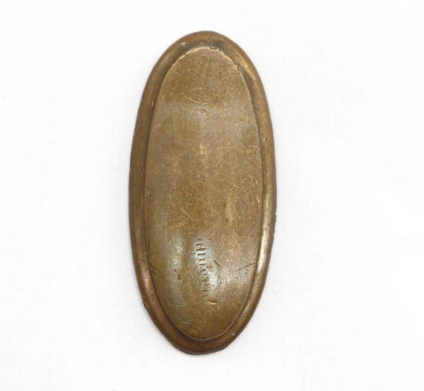 Keyhole Covers - Antique Brass 2 in. Oval Draft Keyhole Cover