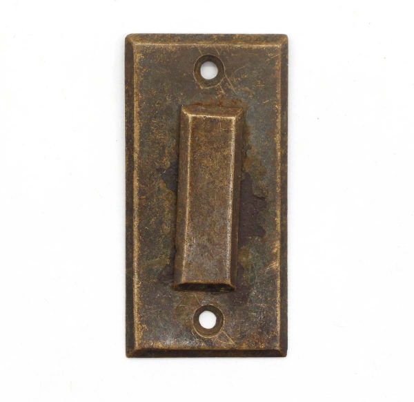 Keyhole Covers - Antique Brass 2.625 in. Rectangle Draft Keyhole Cover