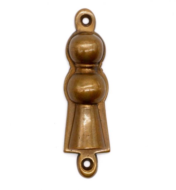 Keyhole Covers - Antique Brass 3 in. Traditional Keyhole Cover